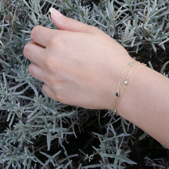 Azzurro - 18k Zlatý náramek