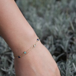 Azzurro - 18k Zlatý náramek