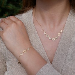 Diluna - 14k Zlatý náhrdelník