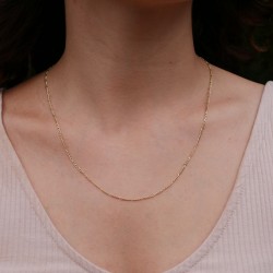 Figaro - 14k Zlatý řetízky