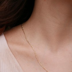 Figaro - 14k Zlatý řetízky