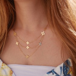 Ravello Triplo - 14k Zlatý náhrdelník